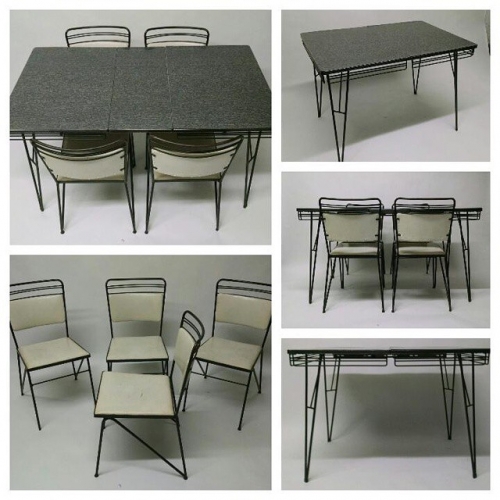Wrought Iron and Formica kitchen Set