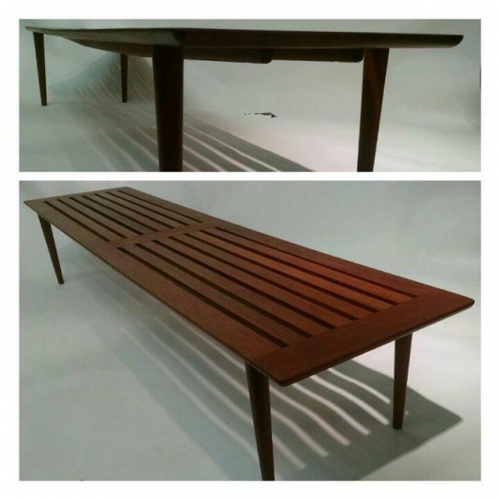 Slat Bench for George Tanier