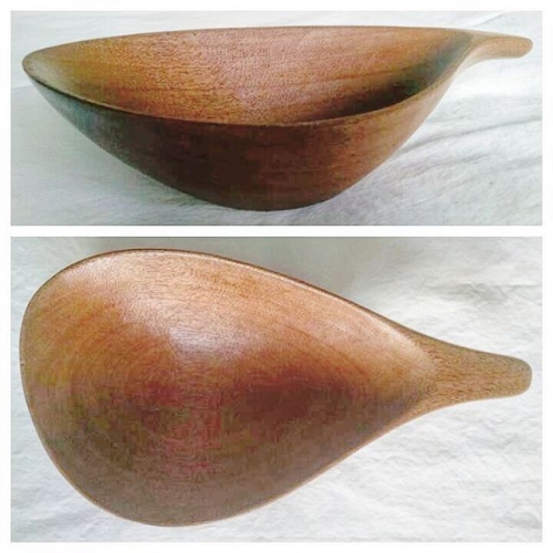 Hand Carved Teak Bowl