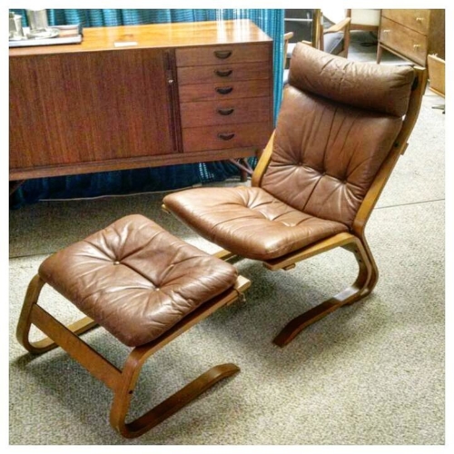 Solheim Chair and Ottoman